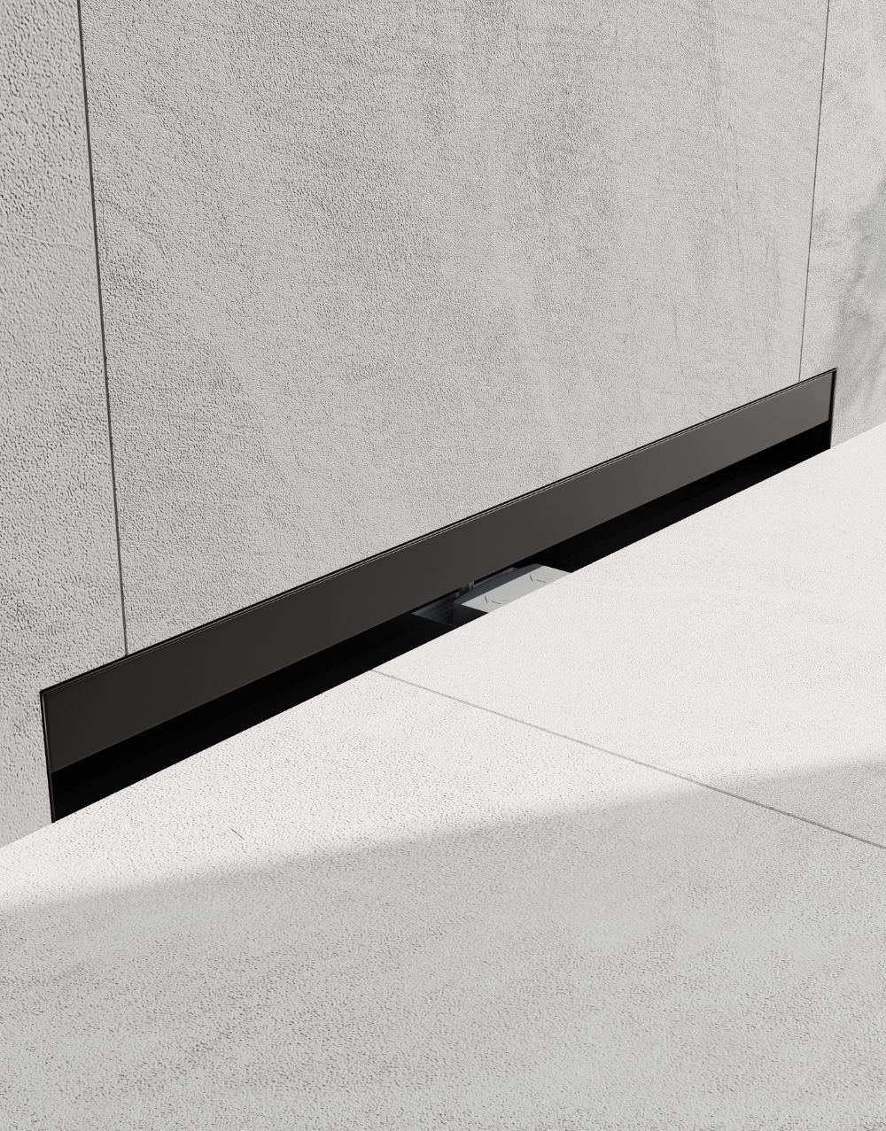 Linear wall drains