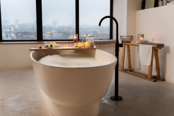 Freestanding bathtub