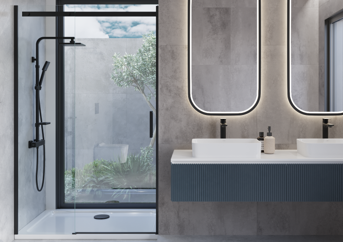 modern shower faucets
