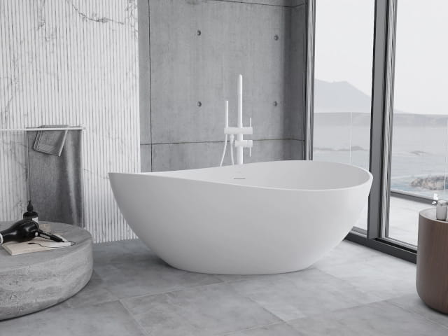 2 cm Terrace Slab in the Bathroom and on the Balcony