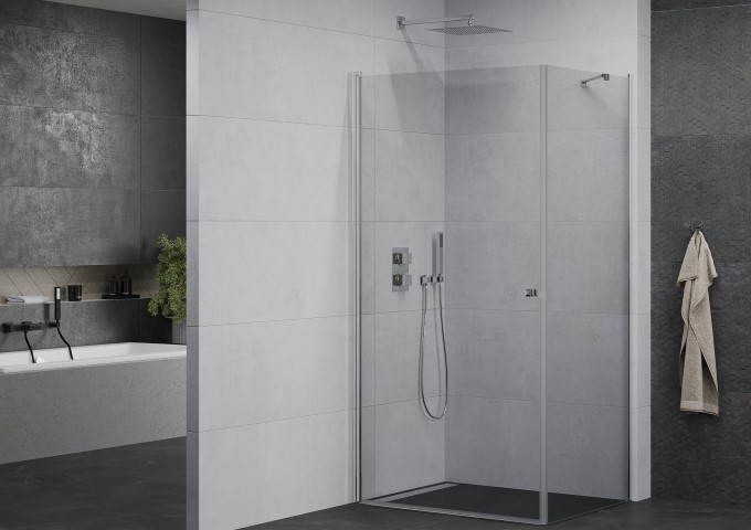 modern built-in shower set