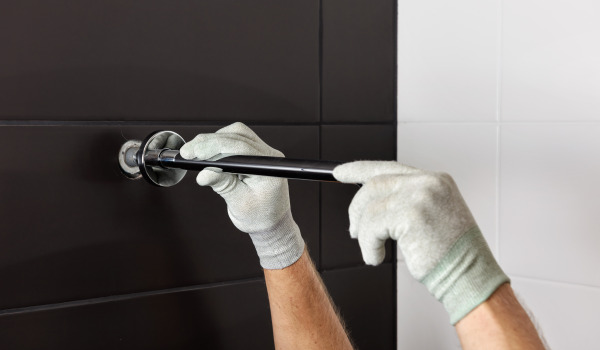 How to install towel rails and shelves?