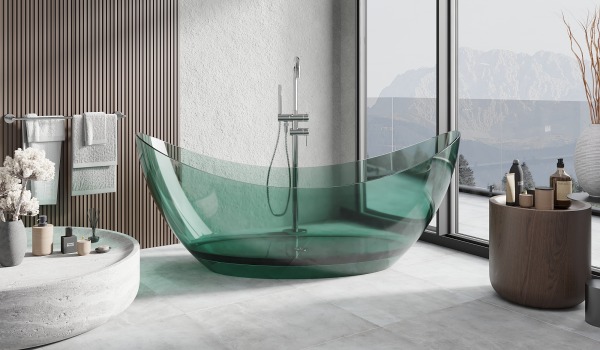 Transparent Freestanding Bathtub - Luxury in Full Transparency
