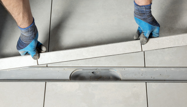 How to Install a Tile in a Linear Drain?