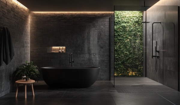 Modern Dark Bathroom — How to Create an Interior Without the Overwhelming Effect?