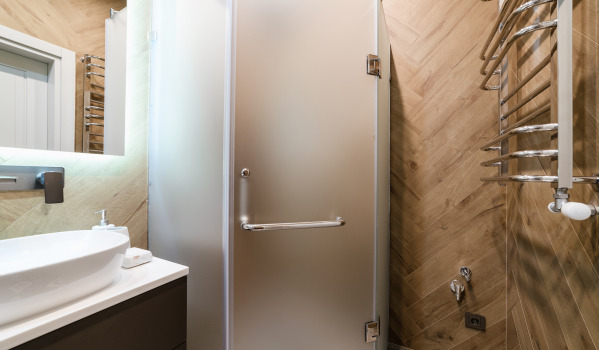 Square Shower Tray in a Small Bathroom