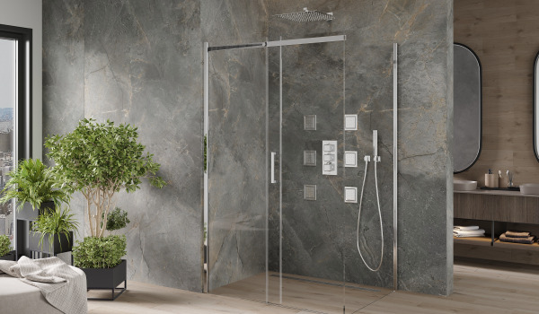 Minimalist Stone Shower Cabin