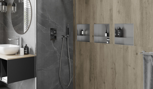 Recessed Shelves - The Perfect Addition to a Modern Bathroom Decor