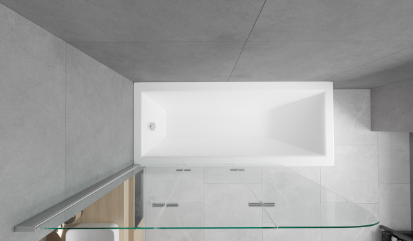 Bathtub and Shower in One
