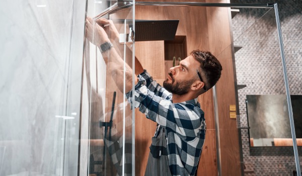 Installation of a shower enclosure step by step