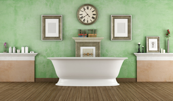 How to position a freestanding bathtub?