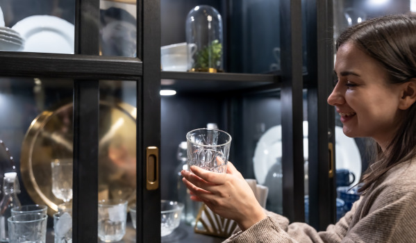 Display Cabinet - An Unconventional Kitchen Furniture Piece
