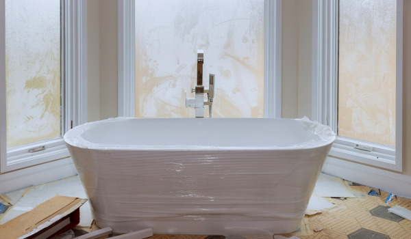 How to connect a freestanding bathtub?