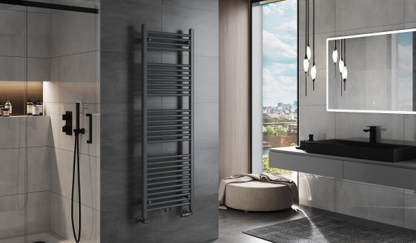 Anthracite Ladder Radiator for Bathroom