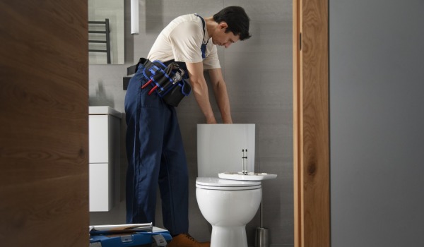 How does a toilet flush work?