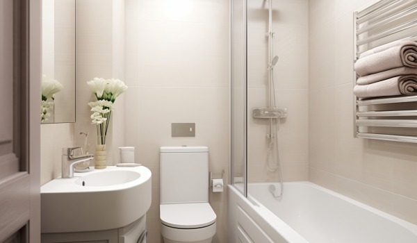 Practical tips on how to visually increase space in a small bathroom