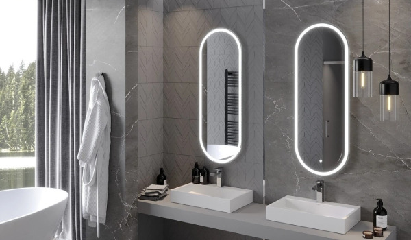 What are the types of bathroom mirrors?
